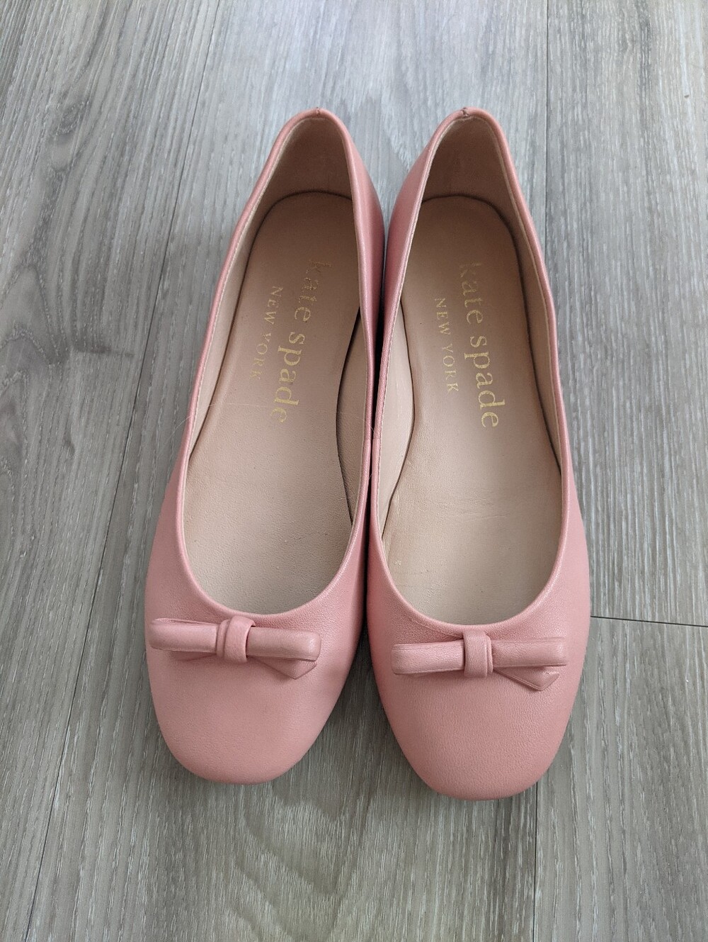KATE SPADE Pink Bow Ballet Flats